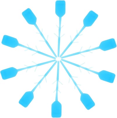 Brandblusser Zegels - Veiligheidsloten - Brandveiligheid - Duurzaam Plastic - 3.5x0.5x0.2CM - Blauw