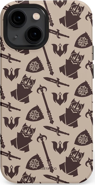 Casetastic Hoesje Geschikt voor Apple iPhone 13 Mini Magsafe - Stijlvolle Beschermende Duo-layer Case - Eeuwige paladin