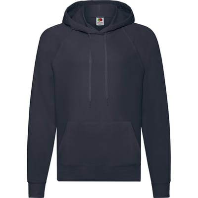 Fruit of the Loom Lichtgewicht capuchontrui voor volwassenen (Deep Navy)