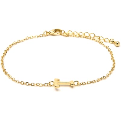 Luxenter Armband met 18-karaats geelgouden afwerking - Alphabet