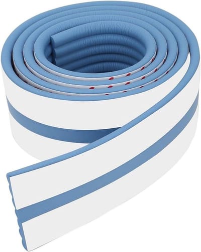 Veiligheidsrand en Hoekbescherming van Schuim voor Kinderen - Blauw, 199x8x8 cm, Kindvriendelijk en Latexvrij