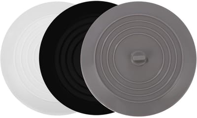 EXCITAT Siliconen doucheafvoerstopper - Siliconen afvoerstopper - Universele stop - Vaatwasserstop - Keukengootsteenstop - Geschikt voor douches, badkuipen, wastafels en gootstenen - 15 cm - 3 stuks