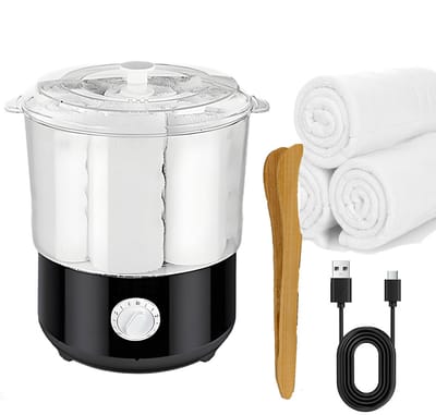KZQ Handdoekverwarmer - Snelle verwarming voor handdoekjes - Draagbaar voor badkamer spa en salon - Zwart