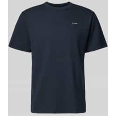 Regular fit T-shirt met structuurpatroon