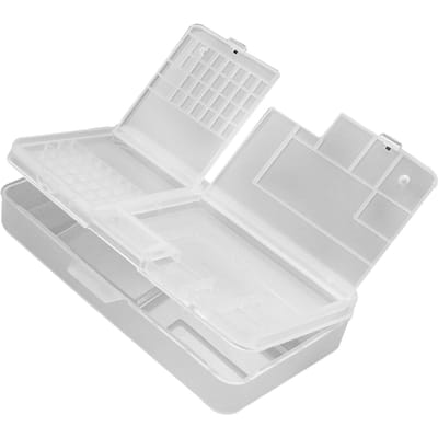 Schroevenorganizer Wit Transparant Rechthoekig Sterk PP Slot Ontwerp Hardware Organizer voor Reparatie white
