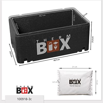 Professionele Isolatiebox voor Voedseltransport, Diverse Maten, Herbruikbaar en Met Koelpad