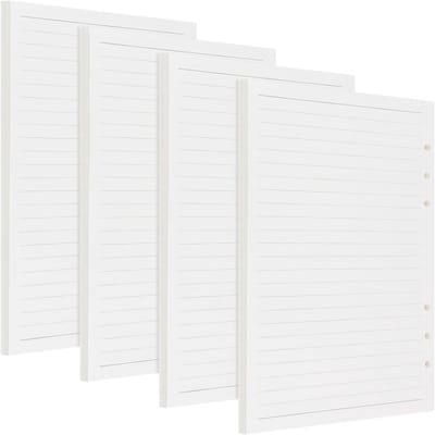A5 Gelijnd Papier Navullingen, 180 Vellen 100gsm Geschikt voor Planner, Dagboek en Notities, 14.2 x 21 cm, 4 Stuks voor Efficiënte Organisatie