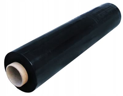 ZWART STRETCHFOLIE VERPAKKINGSOLIE 23my palletfolie 3KG 50cm/300m 1 rol