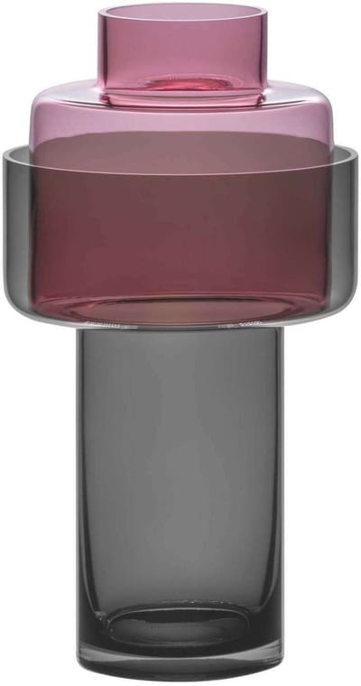 Remember - Vaas Aura Purple Tweedelig 31 cm - Glas - Multicolor