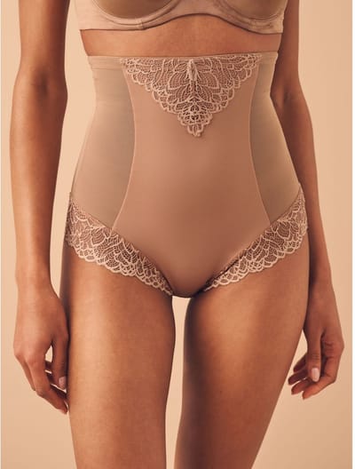 Next - Dames - Vormgevende slip met stevige buikcontrole en superhoge taille - Huidkleur