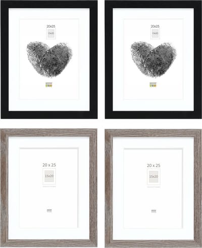 Deknudt Frames fotowand S66KMP 11 - 4 fotokaders - foto 15x20/20x25 cm