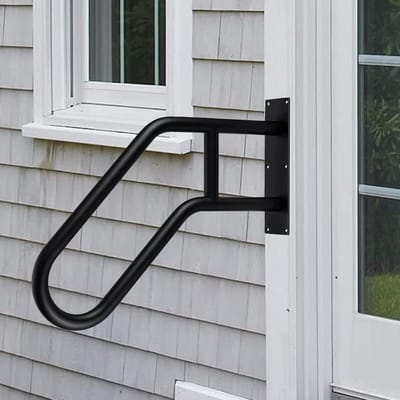 Trapleuning Roestvrij Staal - Handgreep Ouderen - Extra Ondersteuning Trap - U-vormig Ontwerp - 70 cm - Zilver