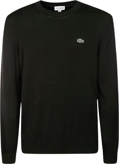 Lacoste herentrui katoen - O-hals - zwart