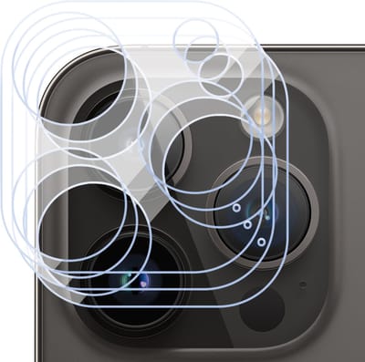Camera Lens Screen Protector geschikt voor iPhone 15 Pro - 3x Gehard Glas Screenprotector GlassGuard