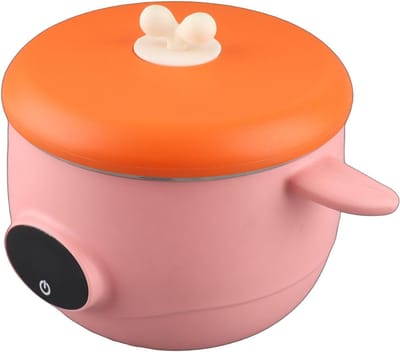 Florixa® Elektrische Lunchbox - Lunchbox Elektrisch - Broodtrommel Elektrisch - 0.5L- Oranje en roze - 20cm x 20cm x 12cm