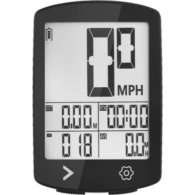 Compteur kilométrique et compteur de vitesse de vélo sans fil Ordinateur de vélo LCD haute clarté IPX6 étanche 30 heures Autonomie Type C Charge noir