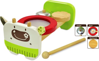 I'm Toy Muziekbankje Koe - Groen