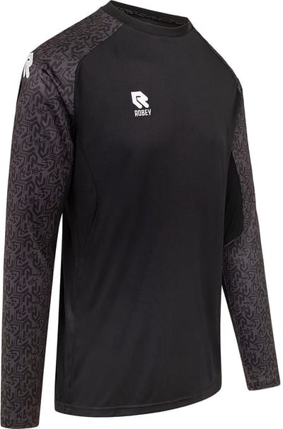 Robey Patron Keepershirt Lange Mouw Kinderen - Zwart | Maat: 116