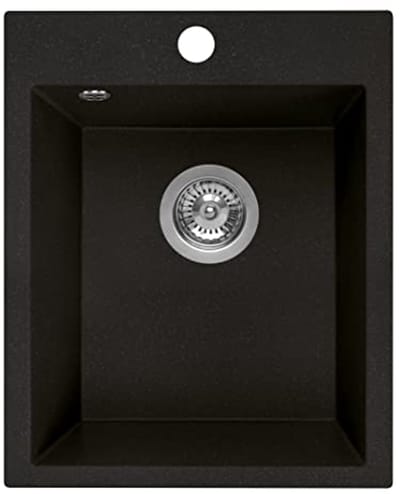 Granieten Spoelbak voor Keuken - Inbouw Gootsteen 48,5 x 40,5 cm - Stoot- en Krastbestendig, Makkelijk Onderhoud, Hygiënisch