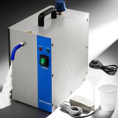 Stoomreiniger - Schoonmaakapparaat - Sieraden Reinigen - Roestvrij Staal - 2 Liter Tank - Zilverkleurig
