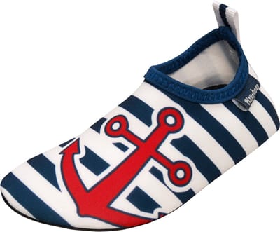 Playshoes - UV-waterschoenen voor kinderen - Maritiem - Blauw/wit/rood - maat 18-19EU