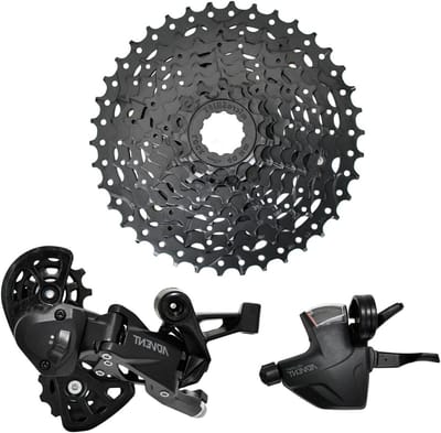 Fiets Versnellingsgroep - Schakelset MTB - Mountainbiken Kinderen - Super Short Design - 20 inch wielen - Zwart