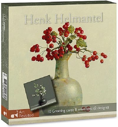 Art Revisited kerst kaartenset Henk Helmantel - Snow Berries + Hawthorn Berries 12 x 12 cm