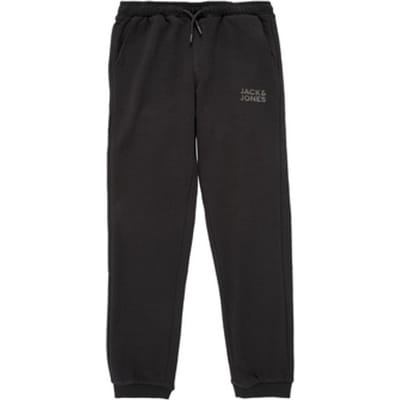 JACK&JONES JUNIOR JPSTGORDON JJNEWSOFT SWEAT PANT NOOS JNR Jongens Broek - Black Tonal - maat 140