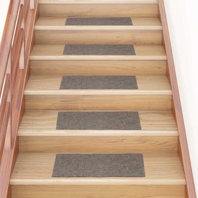 vidaXL - Trapmatten - Zelfklevend - 30 - stuks - 60x25 - cm - Beige - Rechthoekig
