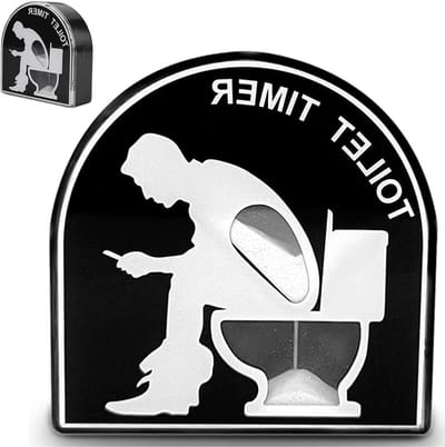 Zandloper voor het Toilet in 5 Minuten, Leuk Timing Gereedschap voor Kinderen, Decoratieve Speelgoed en Originele Cadeaus voor Vader en Verjaardag