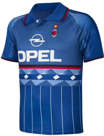 COPA - AC Milan 1996 - Retro Voetbalshirt - Heren - Blauw - XS