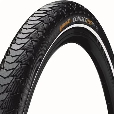 Continental buitenband contact plus 40-622 (28x1.50) zwart reflex