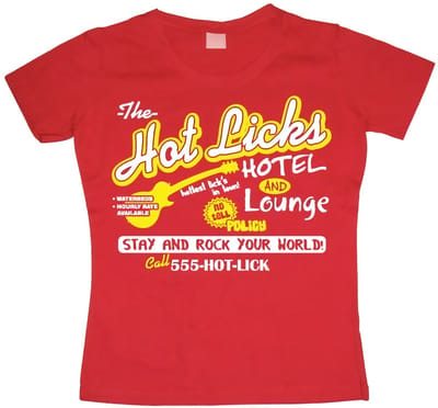 Hybris Dames Hot Licks Hotel Girly T-shirt SH-5-11012-LFH2-2