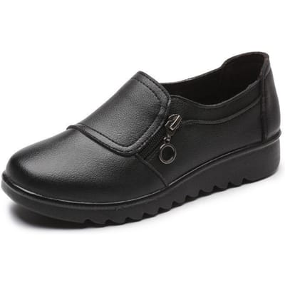 Damesschoenen Lente en Herfst Nieuwe Middelbare en Oudere Moeder Damesschoenen Leren Schoenen Oma Schoenen 41