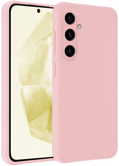 Hoesje - Geschikt voor Samsung Galaxy A36 - Sterk & Shockproof - Hoes Cover - Siliconen Case - Telefoonhoesjes - Lichtroze