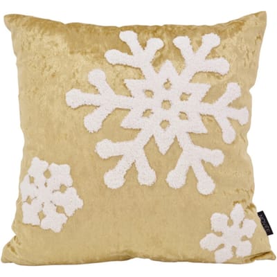 NOVÉE Velvet gold snow | 45 x 45 cm | kussenhoes | fluweel/polyester