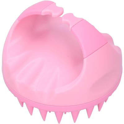 Multifunctionele Haar Hoofdhuid Masseerder Roos Reiniging Massage Shampoo Borstel voor Haar ReinigingRoze roze