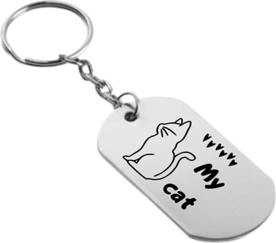 Akyol - Love my cat Sleutelhanger - Kat sleutelhanger - Sleutelhanger Kat - Katten pootjes Sleutelhanger - Katten - Poesje sleutelhanger - Cadeau kat - Cat keychain - Kattenspeelgoed