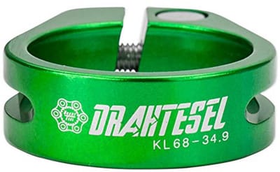 Fiets Zadelpen Klem - Zadelsteun Ring - Zadelhoogte Aanpassen - Veiligheidsschroef Optie - 302 mm - Groen