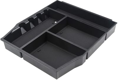 Dailygoods- Middenconsole Organizer - Geschikt voor F0rd F150 2021-2023 - Kunststof - Zwart - Duurzaam - Uitbreiding opslag - Console Organizer