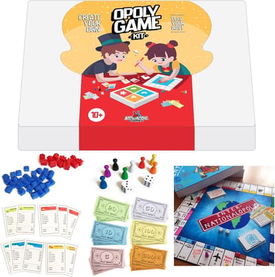 Eigen Spel Maken - Doe-het-zelf Bordspel - Creatief Spel - Compleet Inclusief Accessoires - 50x50cm Bord