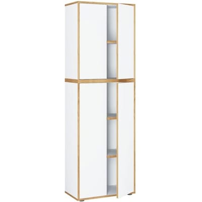 Houten kantoorkast Dossierkast Kantoormeubilair Kast Salia 5-voudig breedte 60 cm Draaideuren