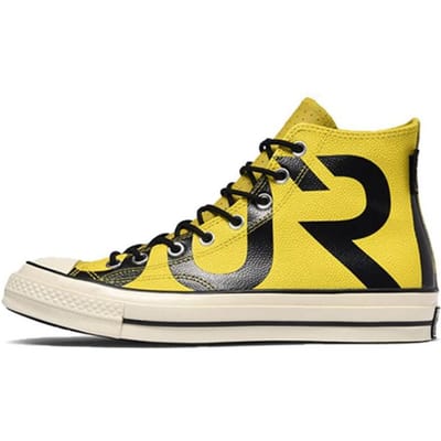 Converse Chuck 70 Chaussures Montantes en Toile Confortables & Stylées Unisexes Jaune & Noir 39.5 yellow