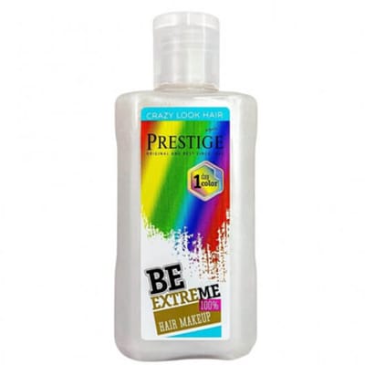 Prestige Uitwasbare Haarverf Metallic Wit – Uitwasbare Haarkleuring voor 1 Dag – voor Feestjes & Events – 100ml