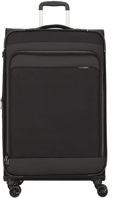 d & n Travel Line 9504 4 wielen Trolley L 76 cm met uitbreidingsplooi - Zachte bagage - TSA slot - black