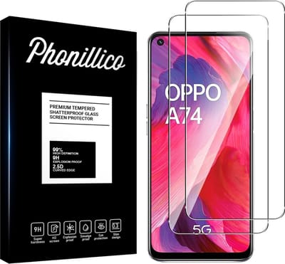 Screenprotector voor Oppo A74 5G - 2 stuks Beschermglas van glas Transparante glazen schermbeschermfolie