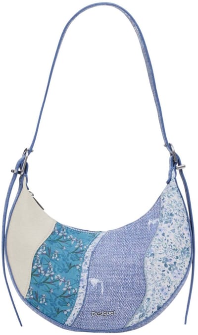 Desigual Schoudertas Bijou Cascais Shoulder Bag Tutti Fruti Lichtblauw