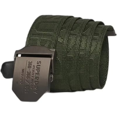 Superdry Workwear Webbing Riem Groen Man