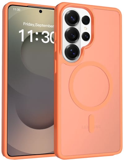Solidenz Hoesje - geschikt voor Samsung Galaxy S26 Ultra - Geschikt voor MagSafe - FrostMag - Oranje