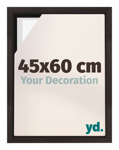 Your Decoration - Baklijst 45x60 cm - Eiken Donker - Baklijst voor Canvas - MDF - Lyon